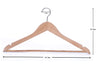 Wooden Coat Hangers Suit Trouser Garments Clothes Wood Coat Hanger Metal Bar