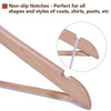 Wooden Coat Hangers Suit Trouser Garments Clothes Wood Coat Hanger Metal Bar