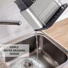 Stainless Steel Kitchen Sink Organiser Soap Dispenser Pump Sponge Brush Holder