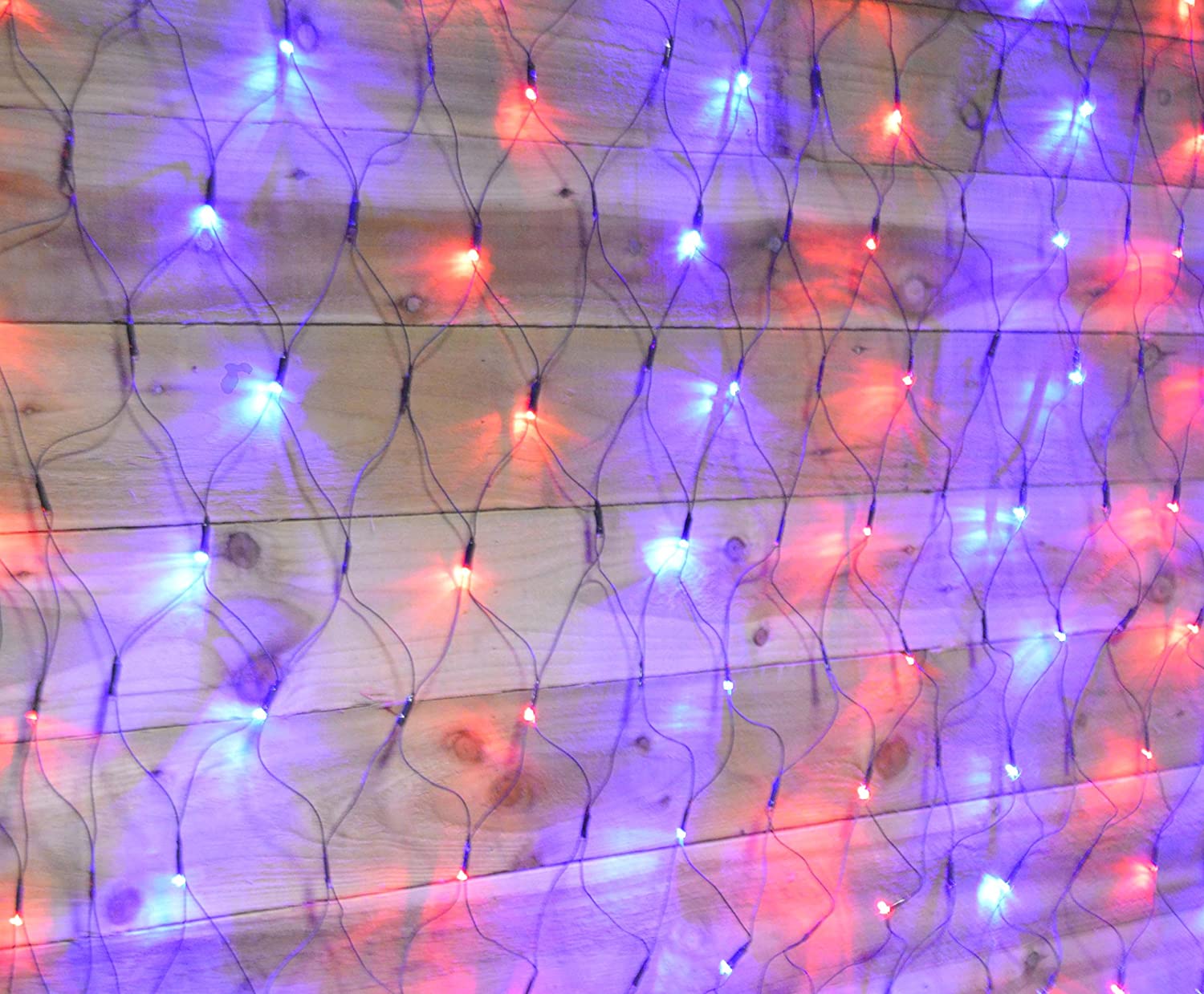 180LED Battery Operated Christmas Net Light Timer Indoor Outdoor 8 Fn. Mode Mesh