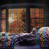 180LED Battery Operated Christmas Net Light Timer Indoor Outdoor 8 Fn. Mode Mesh