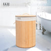 Large Rectangle Round Natural Bamboo Laundry Basket Mould Free Clothes Storage