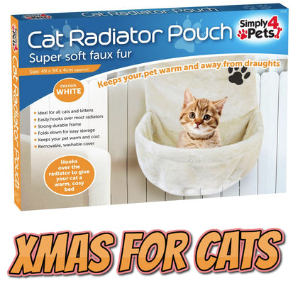 Cat Kitten Radiator Pouch Bed Basket Warm Fleece Cradle Hammock Plush Hanging