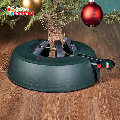 Heavy Duty Pedal Operated Real Christmas Tree Holder Stand With Water Tank 2.2m