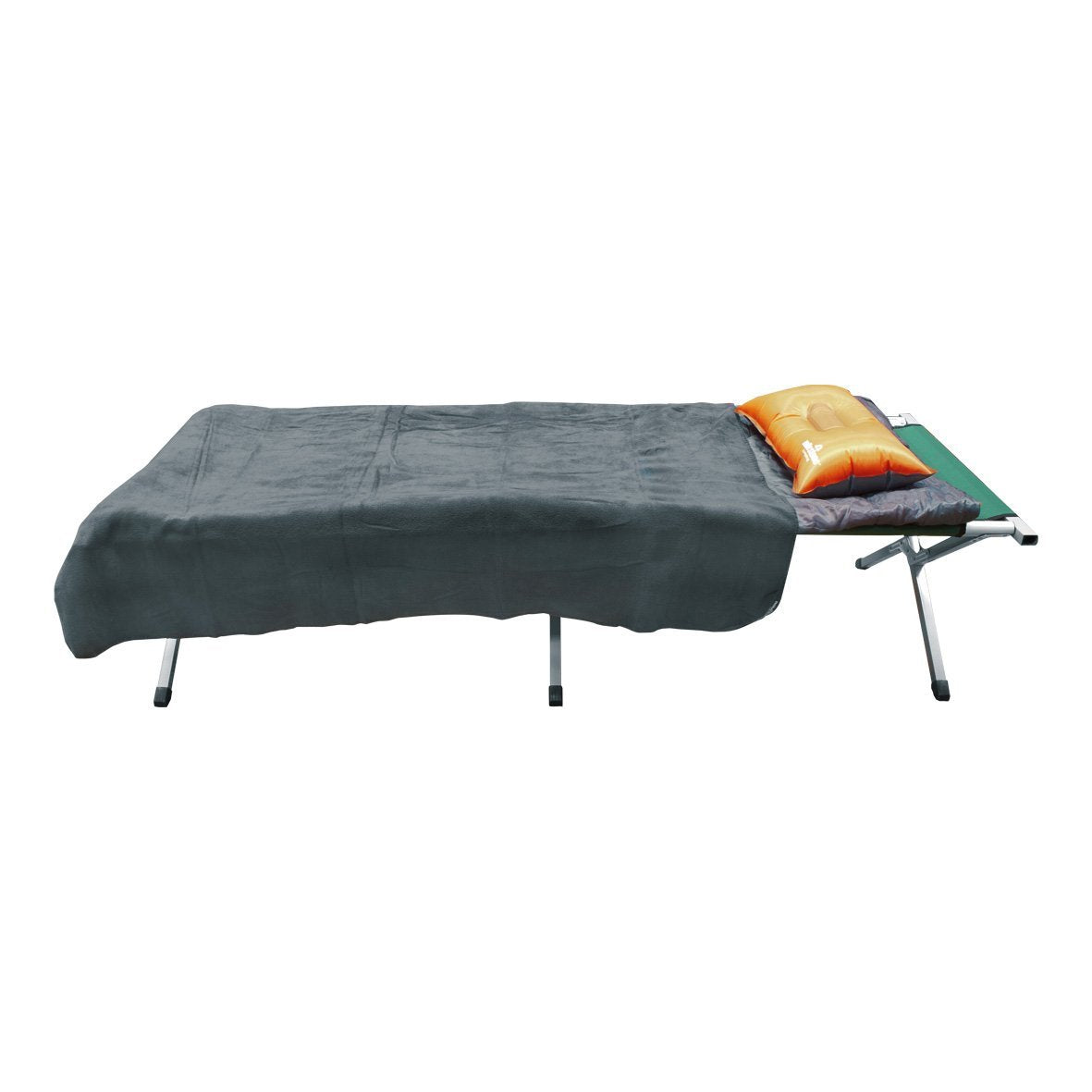 Soft Thermal Polar Fleece Blanket Throw Camping Outdoor Black 150X120cm 200gsm L