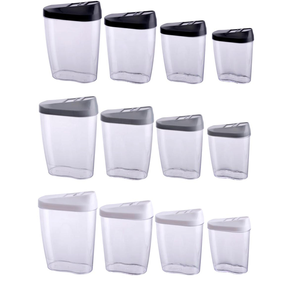 4Pcs Cereal Dispenser Food Storage Container Organiser Set Pasta Pantry BPA Free