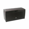 Outdoor Garden Storage Box Chest Cushion Equipment Lid Shed Plastic 310L Black