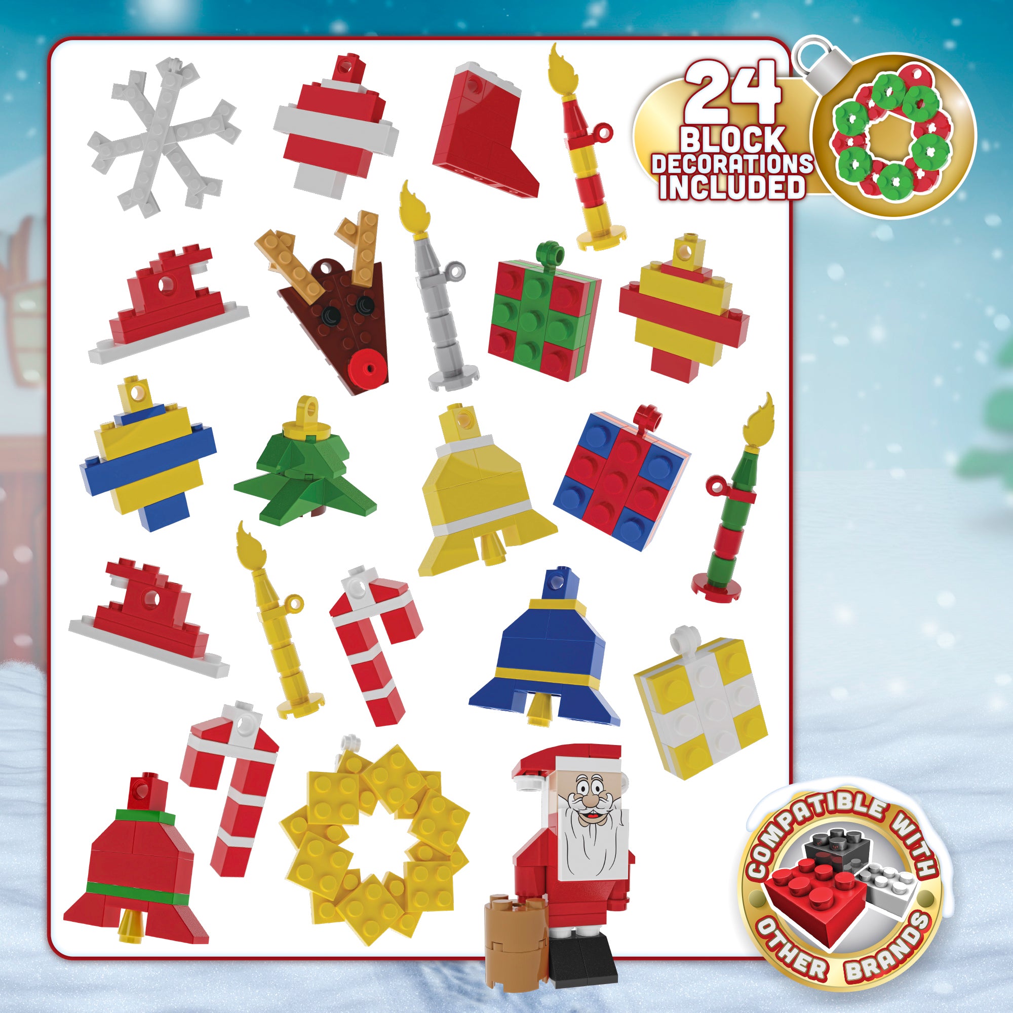 Block Tech Advent Calendar Christmas Building Blocks Xmas