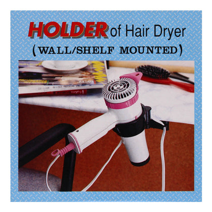 Hair Dryer Holder Wall Rack Bathroom Room Hair Salon Hairdresser Wall Mounted