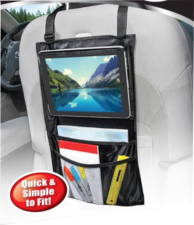 2 X Car Seat Organiser Head Rest Mount for iPad Tablet TV Kids Holiday Protector