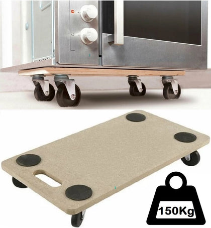 Wheeled Furniture Mover MDF Trolley 360° 56X30cm Board Castor 150Kg Heavy Duty