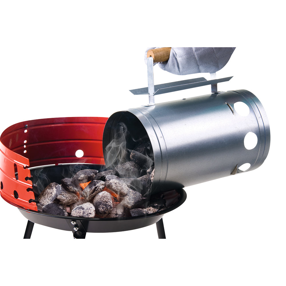 Barbecue Chimney Starter Quick Start BBQ Grill Charcoal Burner Food Lighter Coal