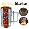 Barbecue Chimney Starter Quick Start BBQ Grill Charcoal Burner Food Lighter Coal