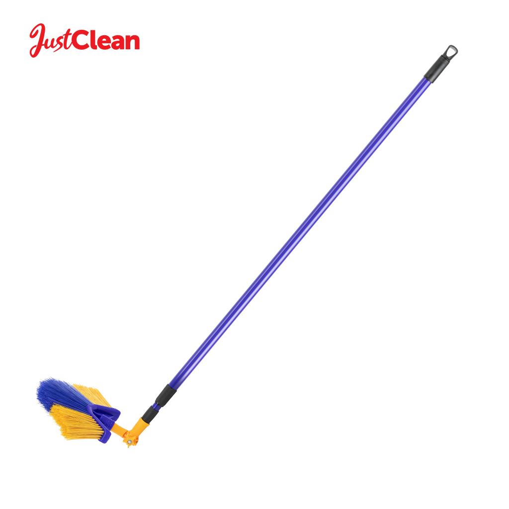 Telescopic Floor Sweeper Brush with 360 Swivel Head Also Sweeps Corners Cobwebs