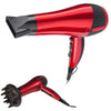 2200W Red Hot Professional Style Hair Dryer w/ Diffuser & Nozzle Salon StylerPro