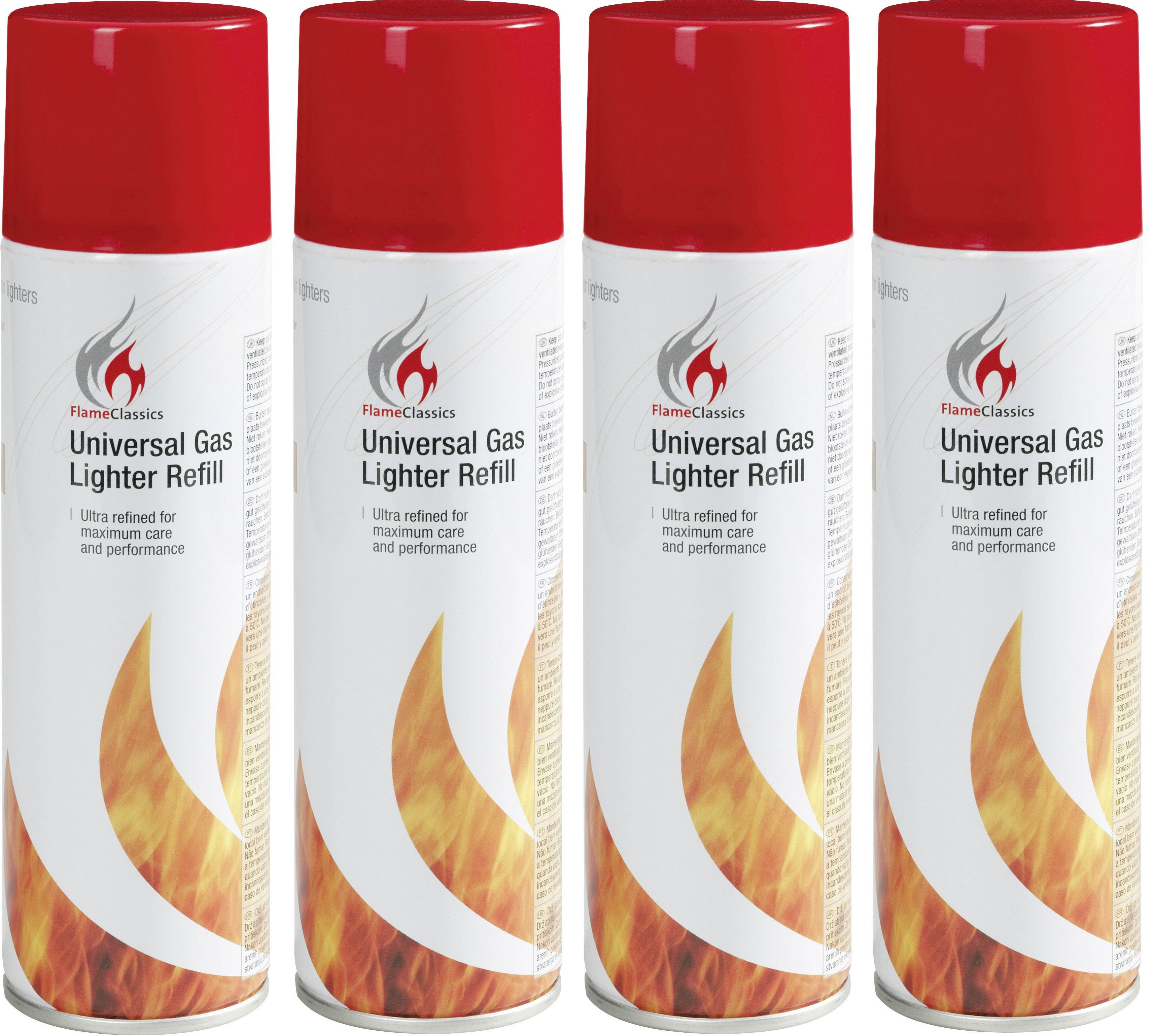 Universal Butane Gas Lighter Refill Spray 250ml Refills Lighters Valve Adapters