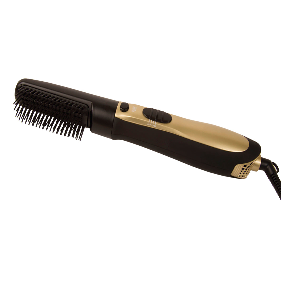 Bauer Pro Wet & Dry Removeable Hot Air Nylon Brush Hair Styler Styling 360° Cord