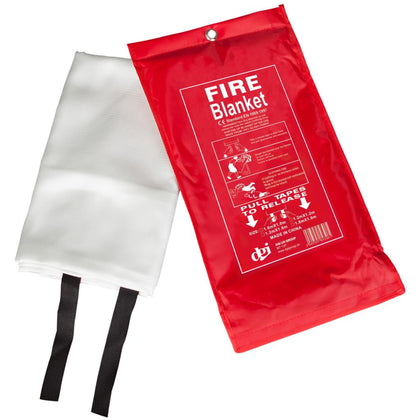 Safety Fire Blanket Large 1M X 1M In Case Quick Release Protection Kitchen Home