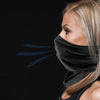 Black Multifunctional Outdoor Face Covering Face Scarf Snoods Headwear Unisex