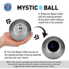 Retro Magic Mystic 8 Ball Decision Making Fortune Telling Toy Grey Rose Gold