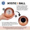 Retro Magic Mystic 8 Ball Decision Making Fortune Telling Toy Grey Rose Gold