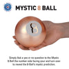 Retro Magic Mystic 8 Ball Decision Making Fortune Telling Toy Grey Rose Gold