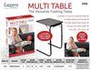 Black Folding Table Buddy  Full Height Bedside Portable Adjustable Desk Mobile