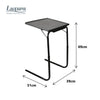 Black Folding Table Buddy  Full Height Bedside Portable Adjustable Desk Mobile