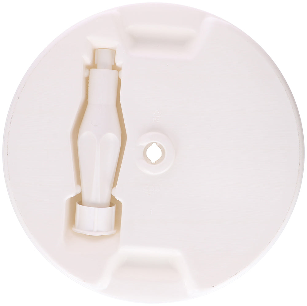 13 Litre 45cm Plastic Garden Parasol Base Umbrella Stand Sunshade Holder White