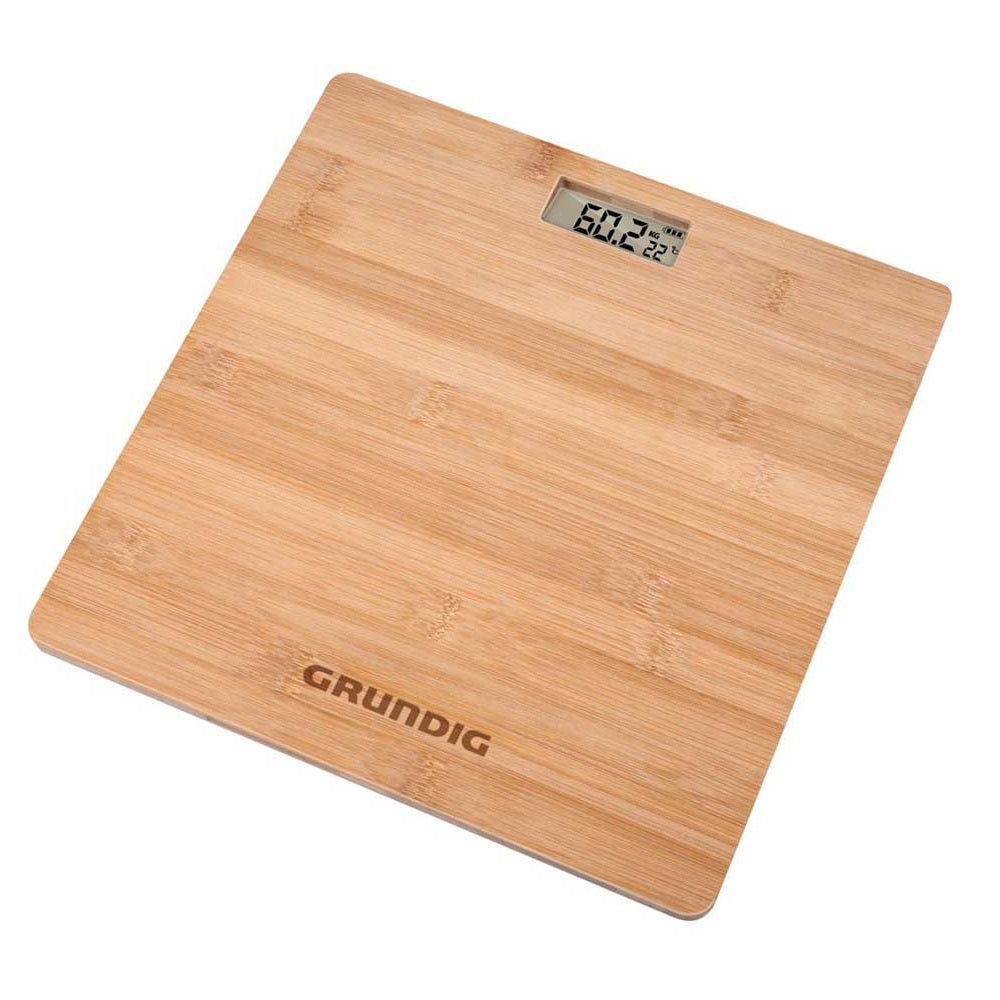 Wooden Bamboo Digital Body Bathroom Scale Weighing Analyser LCD Monitor 180Kg Lb