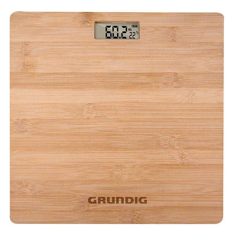 Wooden Bamboo Digital Body Bathroom Scale Weighing Analyser LCD Monitor 180Kg Lb