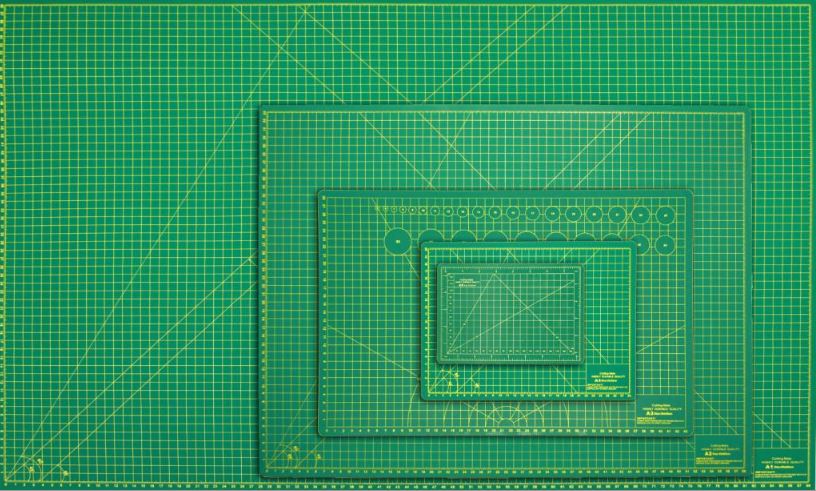 A1/A2/A3/A4/A5 Cutting Rotary Mat Self Healing Non Slip Craft Printed Grid