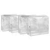 4 X Toiletry Airport Security Holiday Travel Bags - Clear Plastic Makeup Liquids