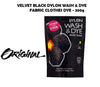 Dylon Wash & dye Velvet Black Fabric Clothes Machine Dye 350g Easy Breezy New UK