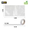 2pc Window Insulation Kit Shrink Fit Double Glazing Film Draught Excluder Heat