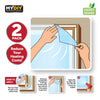 2pc Window Insulation Kit Shrink Fit Double Glazing Film Draught Excluder Heat