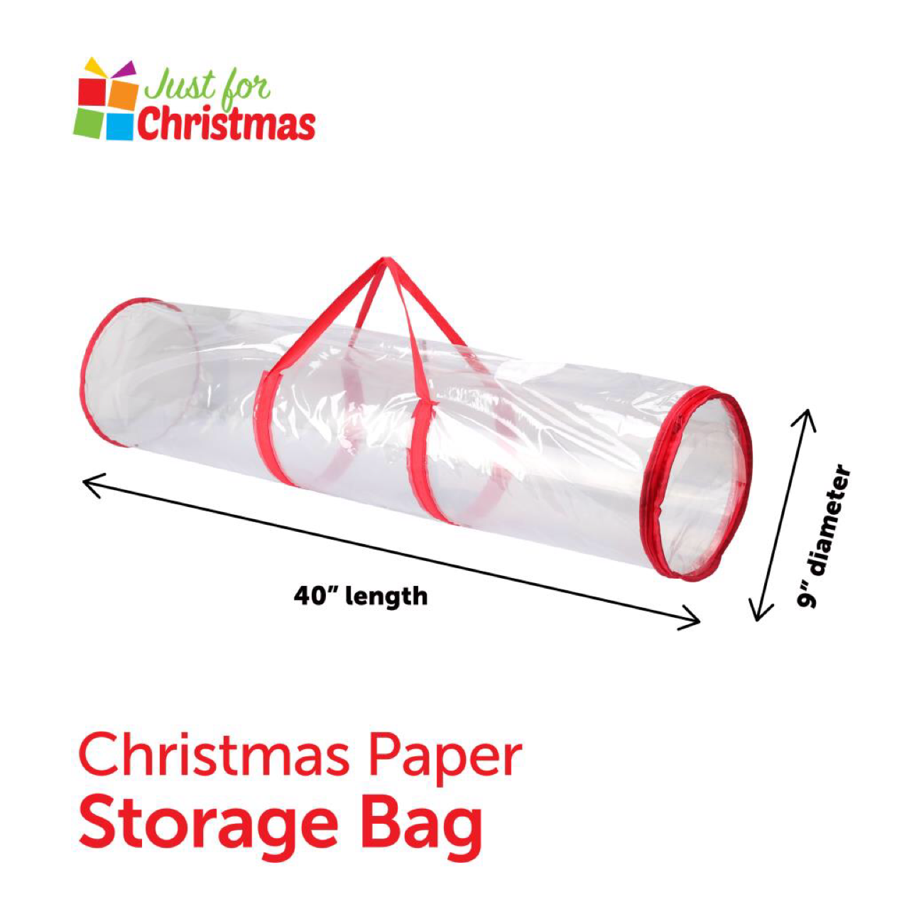 Clear Gift Wrap Storage Bag Organiser Xmas Christmas Birthday Wrapping Paper