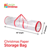 Clear Gift Wrap Storage Bag Organiser Xmas Christmas Birthday Wrapping Paper