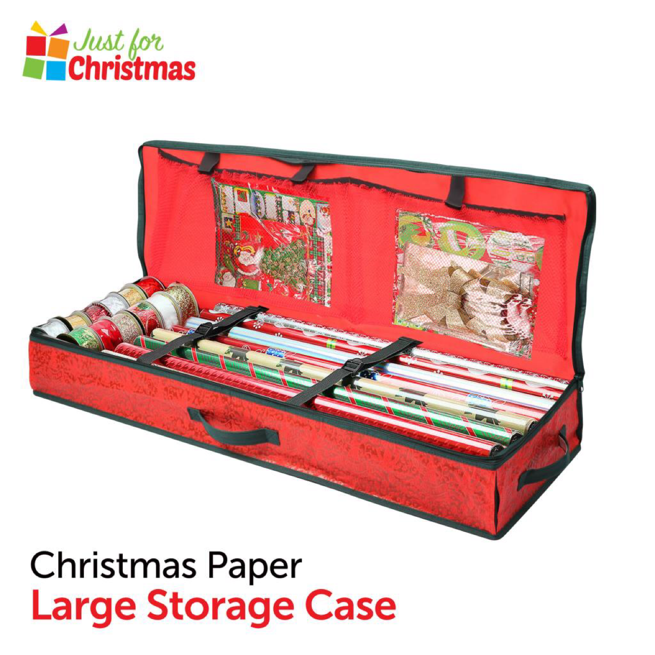 Christmas Xmas Wrapping Paper Storage Bag Gift Wrap Decoration Tidy Organiser