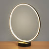 Circle Loop LED Light Table Lamp Bedside Desk Warm White Battery Operated Decor