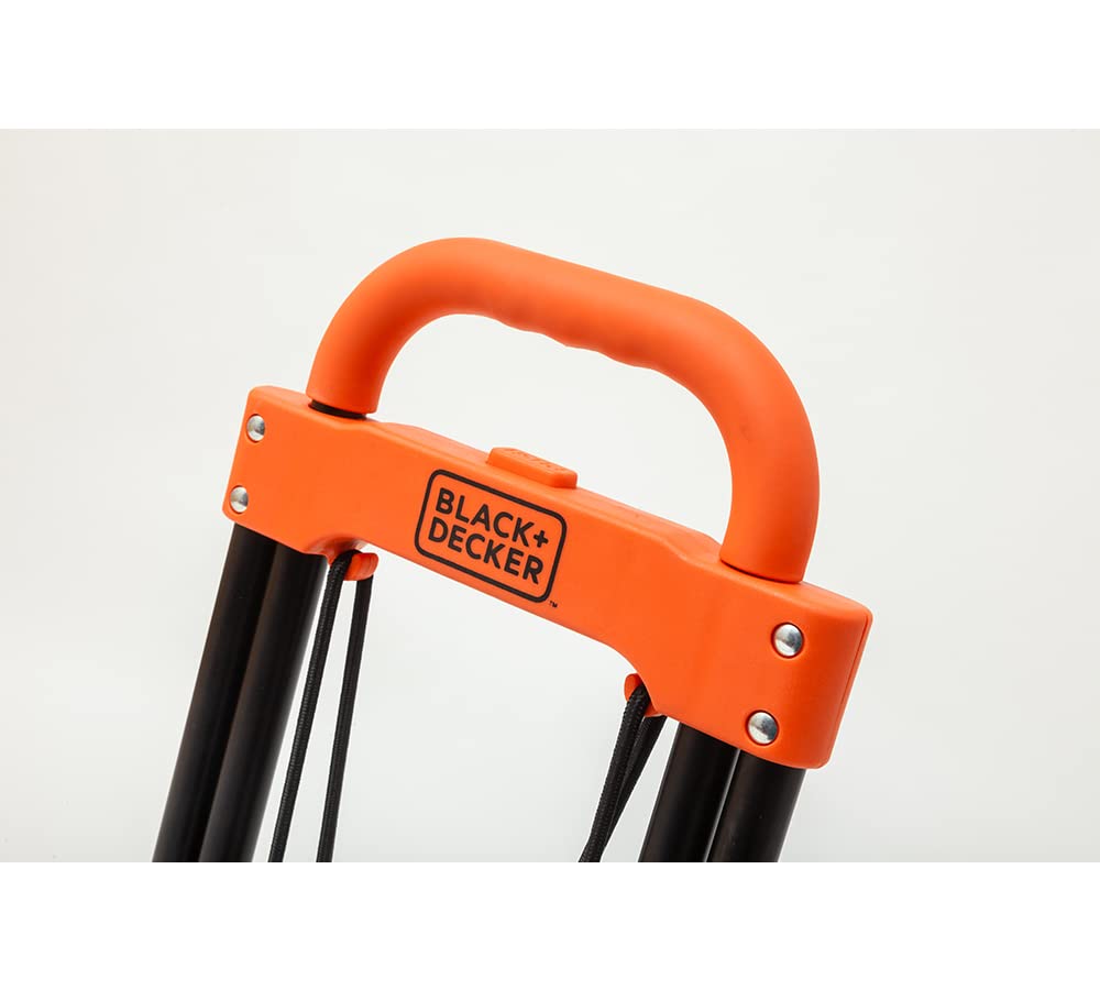 Black+Decker Folding Collapsible Trolley Sack Cart Telescopic Handle Cord Grip