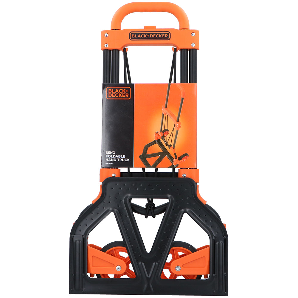 Black+Decker Folding Collapsible Trolley Sack Cart Telescopic Handle Cord Grip