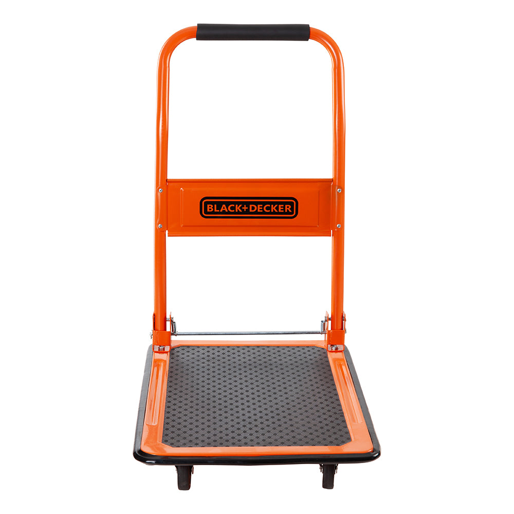 BLACK+DECKER Folding Platform Truck Hand Trolley Wheel Push Cart Warehouse 80Kg