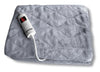 Electric Heated Blanket Warm Over Throw Fleece Rug Digital Timer Controller Grey