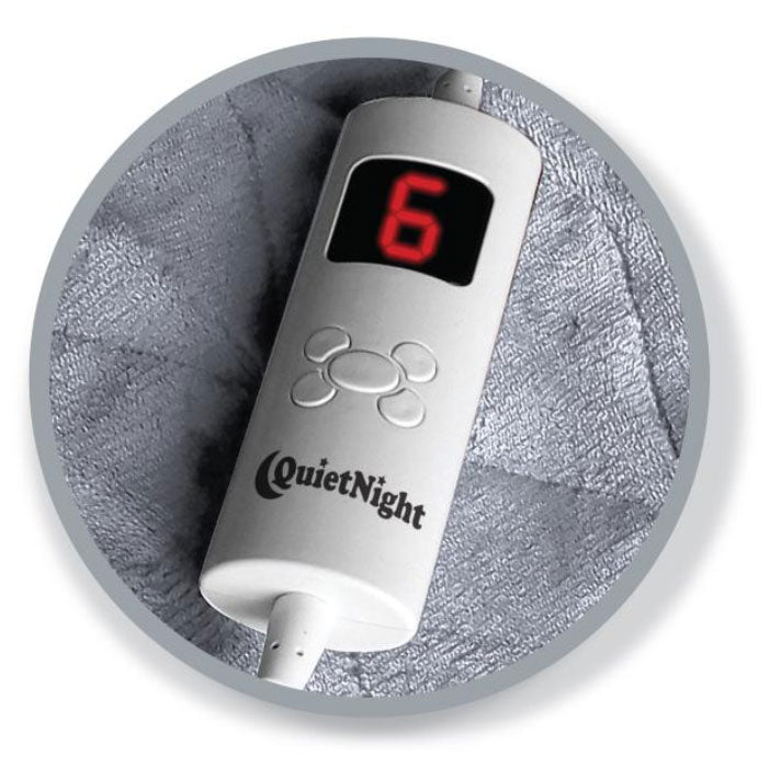 Electric Heated Blanket Warm Over Throw Fleece Rug Digital Timer Controller Grey