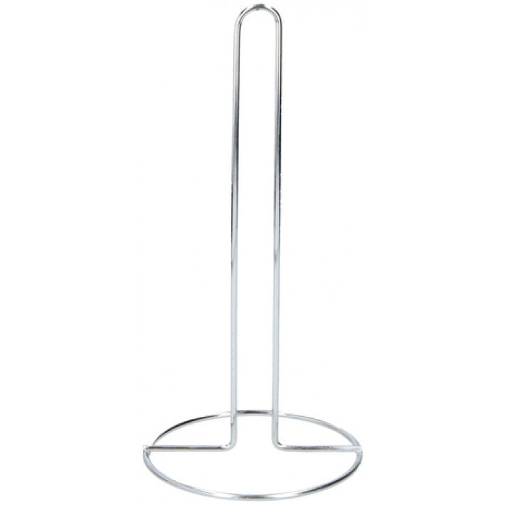 Chrome Free Standing Kitchen Roll Paper Towel Holder Stand Stainless Steel 28cm