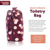 Expandable Make Up Bag Travel Hanging Wash Bag Toiletry Flower Pouch Airport