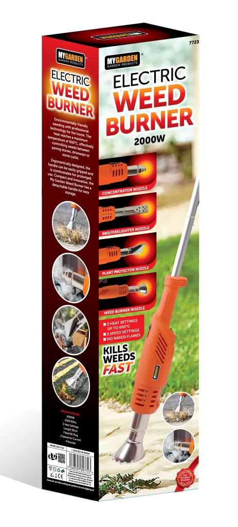 Electric Weed Burner| 4 Nozzles | BBQ Lighter | Wand Killer Remover No Chemicals