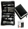 8Pcs Manicure Pedicure Set Stainless Steel Nail Clipper Grooming Travel Case Set