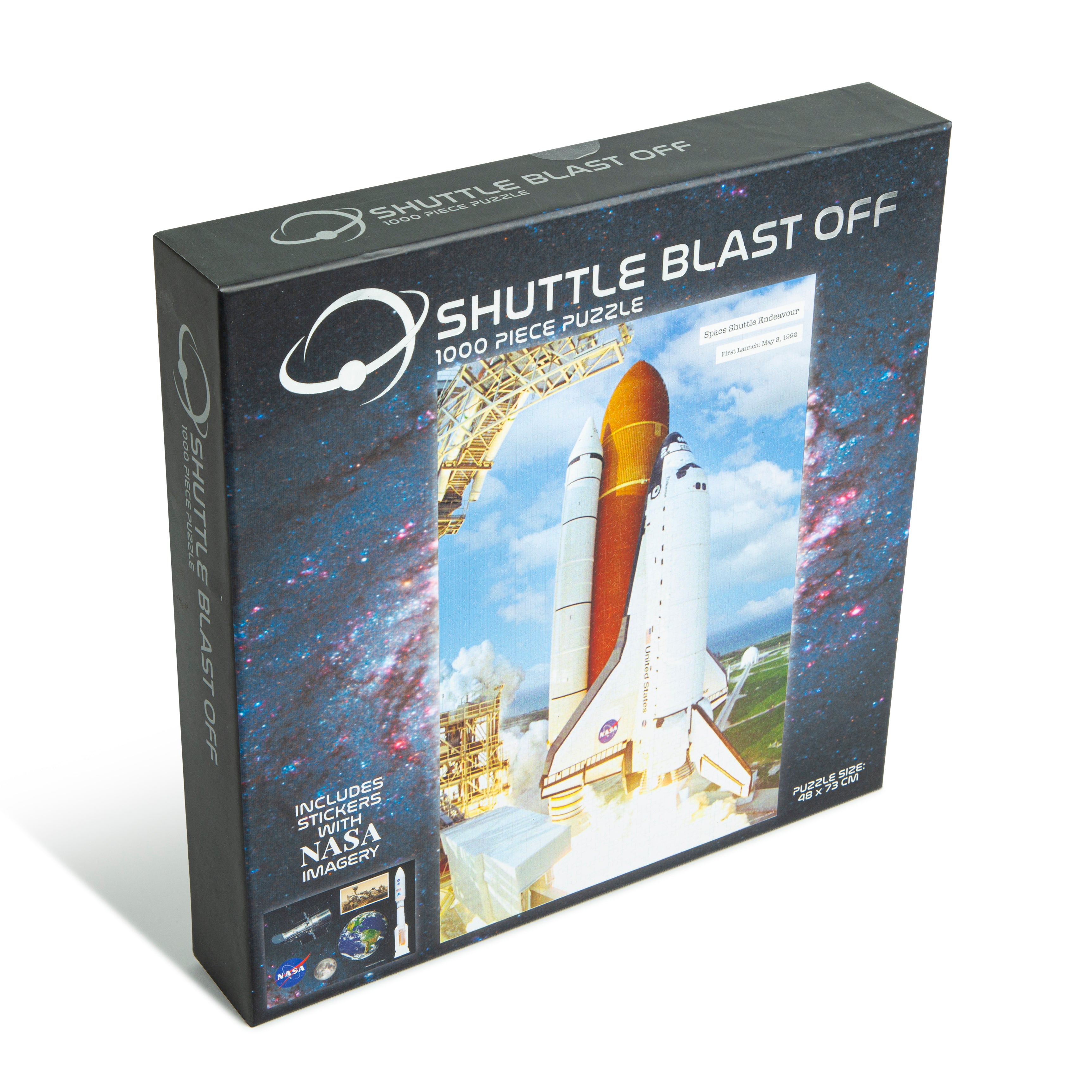 NASA 1000Pc Puzzle Moon Landing Shuttle Blast Off Stickers Imagery Science Space